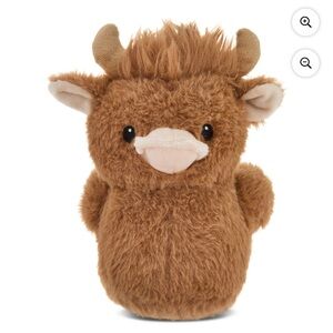 Fuzzy Highland Cow Duck Stuffed Animal Plush NWT HTF 7-8” Easter 2026